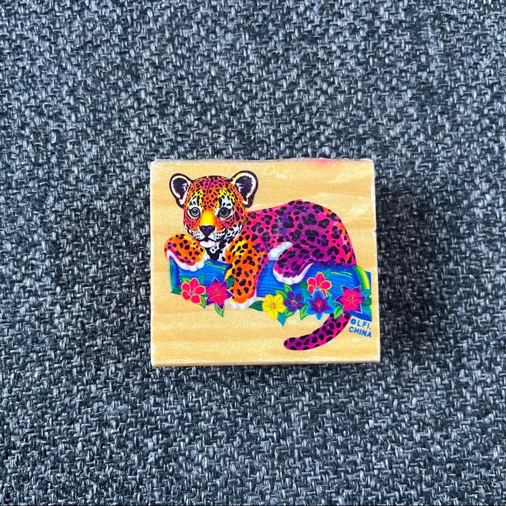 •90’s Lisa Frank Hunter Rubber Stamp•